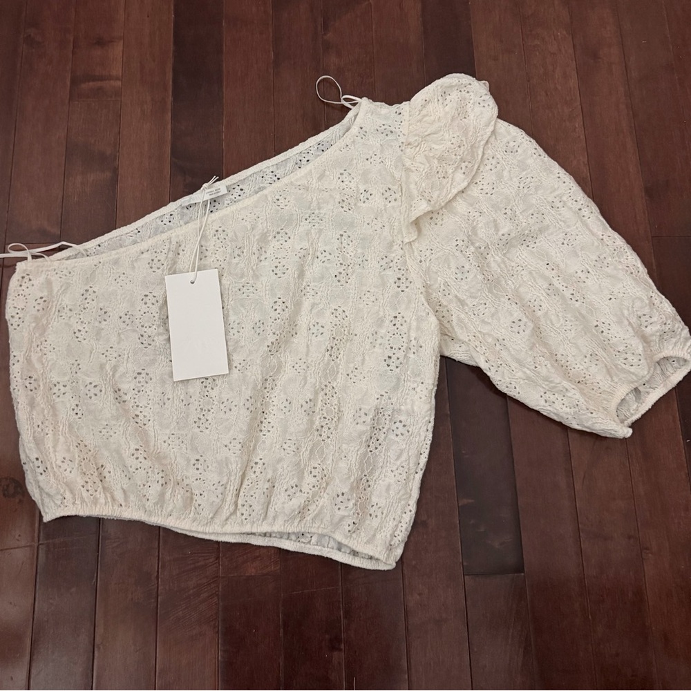 White One-Shoulder Top - Picture 5 of 5
